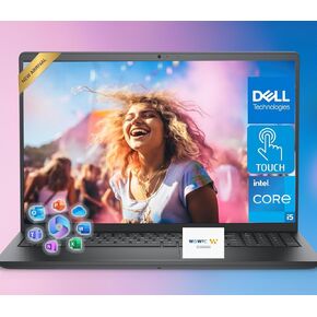 كمبيوتر محمول للأعمال Dell Inspiron بشاشة لمس FHD مقاس 15.6 بوصة، الجيل الثالث عشر Intel Core i5 (Turbo يصل إلى 4.6 جيجا هرتز)، Win 11 Pro مع MS Office (ذاكرة الوصول العشوائي 16 جيجابايت | تخزين 1 تيرابايت) in Kuwait