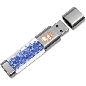 USB Flash Drive 64GB, Techkey External Memory Photo Keeper Storage Stick for Picture/Video/Data Saver/Backup V2.43 High Speed Thumb/Jump/Hard Drives-Teal Blue in Kuwait