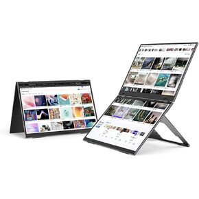 شاشة EHOMEWEI X1 Pro مزدوجة، 2K 60 هرتز 16 بوصة * 2 شاشات محمولة لتوسيع الكمبيوتر المحمول 2560 * 1600 100% DCI-P3 HDR 400 cd/㎡ سطوع لهاتف الألعاب/التبديل/Windows MacOS بدون لمس القلم in Kuwait