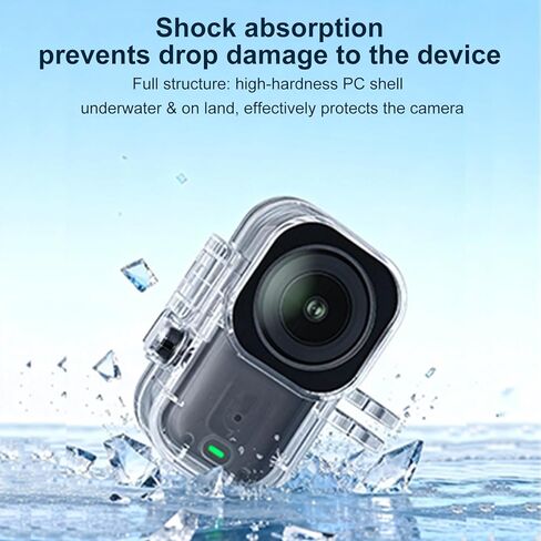 45M Camera Waterproof Housing Case for DJI Osmo Nano, Protective Shell Waterproof PC Action Camera Cover Transparent Tempered Glass for DJI Osmo Nano in Saudi Arabia