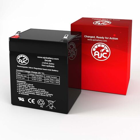 AJC Battery Compatible with DSC Ultratech UT1240 12V 4.5Ah Alarm Battery in Saudi Arabia