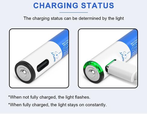 بطاريات AAA قابلة لإعادة الشحن بقدرة 900 مللي أمبير في الساعة، USB C 4 قطع، بطاريات ليثيوم أيون USB 1.5 فولت AAA، بطارية USB C AAA، ألعاب تدوم طويلاً 1200 دورة، أجهزة التحكم عن بعد، قفل باب ذكي in Kuwait