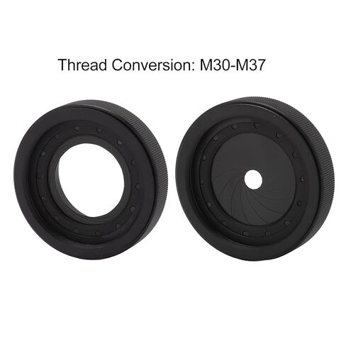 Iris Aperture Aperture Module Integrated Diaphragm Manually Adjustable 1.5mm to 26mm ID 45mm OD M30 to M37 for Optical System Camera Microscope in Saudi Arabia