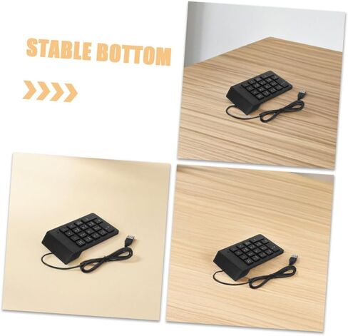Vaguelly 2 قطعة لوحة مفاتيح رقمية USB 18-مفتاح لوحة مفاتيح رقمية محمولة لأجهزة الكمبيوتر المحمول واستخدام مكتب المحاسبة المكتبي in Kuwait