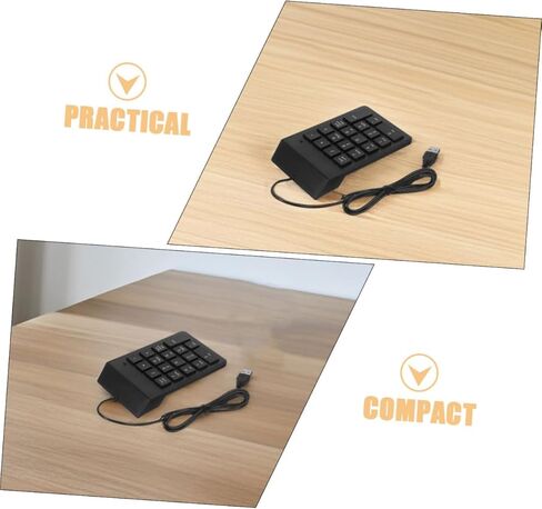 Kisangel 2pcs Portable USB Numeric Keypad 18-Key Mechanical Number Pad Keyboard for Financial Accounting Data Entry Compatible with Laptop Desktop PC in Saudi Arabia