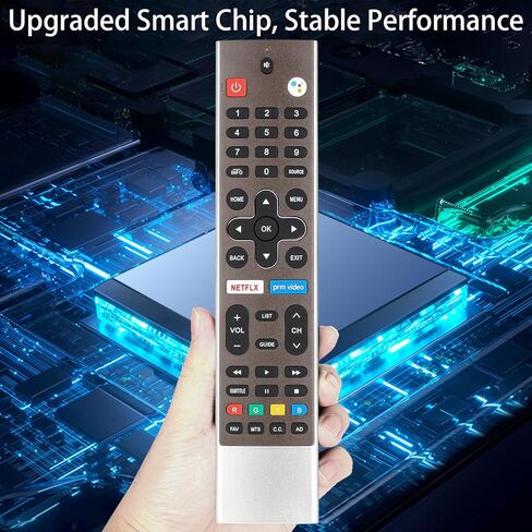 HS-7720 HS-7720H Voice Remote Control Compatible with Skyworth 4K UHD Smart Android TV 50UD7200 55UD7200 65UD7200 75UD6200 Replacement Controller with Netflix PrimeVideo Buttons in Saudi Arabia