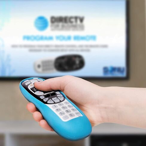THE CIMPLE CO - حافظة جهاز التحكم عن بعد المتوافقة مع DirecTV - RC70، RC70H، RC71، RC71H، RC72، RC73، وRC73B - جلد واقي مطاطي - كم أزرق غير قابل للانزلاق - عبوة واحدة in Kuwait