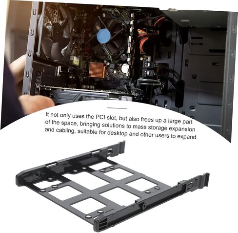 ARTIBETTER حامل القرص الصلب SSD تصاعد قوس 2.5/3.5 بوصة تصميم خليج محرك الأقراص لأجهزة الكمبيوتر المكتبية in Kuwait