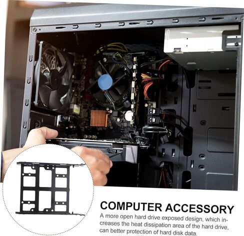 ARTIBETTER حامل القرص الصلب SSD تصاعد قوس 2.5/3.5 بوصة تصميم خليج محرك الأقراص لأجهزة الكمبيوتر المكتبية in Kuwait