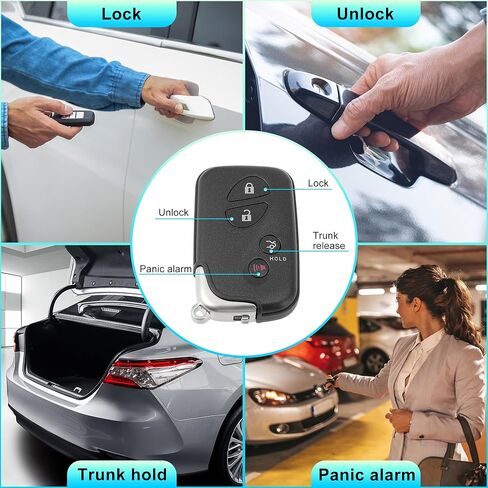 X AUTOHAUX HYQ14AAB 314.3MHz Replacement Keyless Entry Remote Smart Key Fob for Lexus ES350 GS300 GS350 GS430 GS450h GS460 IS250 IS350 LS600h No.271451-0140/89904-30270/89904-50380 4 Buttons in Saudi Arabia