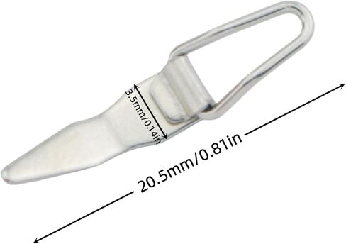 5PCS Stainless Steel Tied Hook Keeper Fishing Rod Holder Terminal Tackle Accessories Suitable for Bait in Saudi Arabia