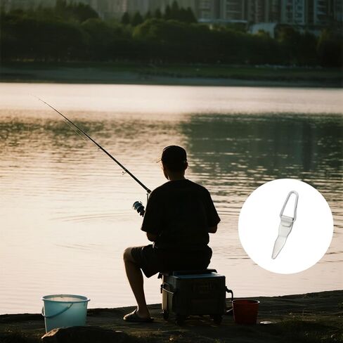 5PCS Stainless Steel Tied Hook Keeper Fishing Rod Holder Terminal Tackle Accessories Suitable for Bait in Saudi Arabia