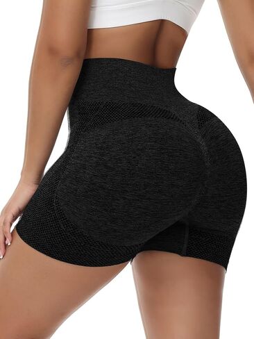 High Waist Workout Shorts for Women, Stretchy Yoga Fitness Pants, Activewear for Exercising, Running in Saudi Arabia