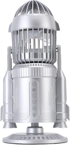YWBL-WH Small Mist Spray Desk Fan Mini USB Cooling Fan with Dynamic LED Effects 360 Rotating Quiet Fans for Gaming Room Office Bedroom in Saudi Arabia