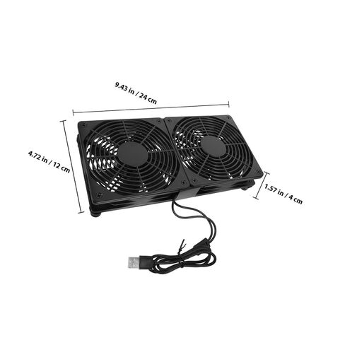 Gatuida Dual USB Computer Fans Ultra-Thin Cooling Fan for Case with Speed Control for Device Temperature Management and Overheating Prevention in Saudi Arabia