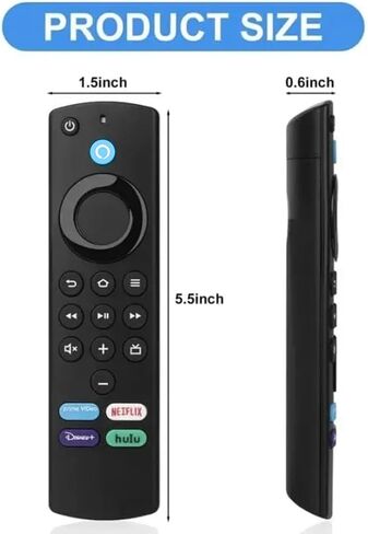 Replacement Remote for All Fire Series, TV Stick (HD, 4K, 4K Max, Lite), TV Cube and Omni, Insignia, Smart TVs, with Voice Control in Saudi Arabia