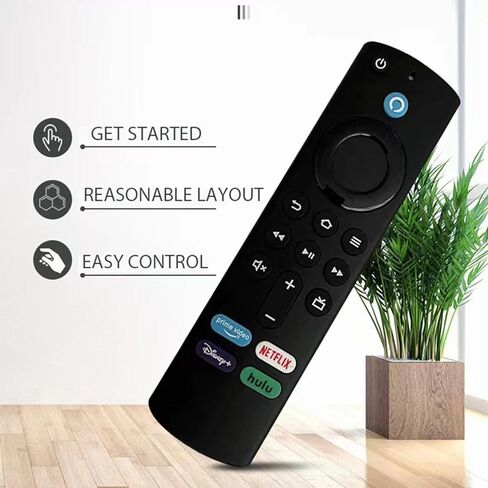 Replacement Remote for All Fire Series, TV Stick (HD, 4K, 4K Max, Lite), TV Cube and Omni, Insignia, Smart TVs, with Voice Control in Saudi Arabia