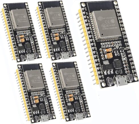 5 قطعة ESP32 38Pin مجلس التنمية ESP-32S معالج متحكم متكامل 2 في 1 متحكم ESP-WROOM-32 رقاقة CP2102 WiFi NodeMCU-32S ESP-WROOM-32 in Kuwait