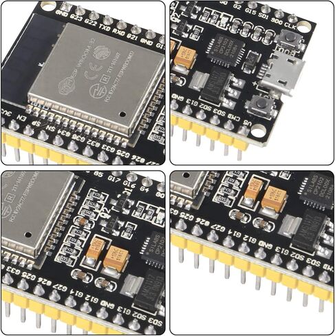 5 قطعة ESP32 38Pin مجلس التنمية ESP-32S معالج متحكم متكامل 2 في 1 متحكم ESP-WROOM-32 رقاقة CP2102 WiFi NodeMCU-32S ESP-WROOM-32 in Kuwait
