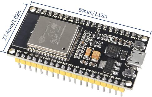 5 قطعة ESP32 38Pin مجلس التنمية ESP-32S معالج متحكم متكامل 2 في 1 متحكم ESP-WROOM-32 رقاقة CP2102 WiFi NodeMCU-32S ESP-WROOM-32 in Kuwait