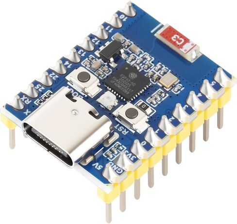 لوحة تطوير صغيرة Waveshare ESP32-H2 مع ESP32-H2FH4S، معالج 96 ميجاهرتز، فلاش 4 ميجابايت، دعم الاتصالات اللاسلكية BLE/Zigbee/Thread، مع رؤوس ملحومة مسبقًا in Kuwait