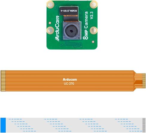 Arducam لوحدة كاميرا Raspberry Pi V2-8 ميجابيكسل، 1080 بكسل (RPI-CAM-V2 + كابل مرن 5.9 بوصة/150 مم + كابل Pi Zero) (عبوة من قطعتين) in Saudi Arabia