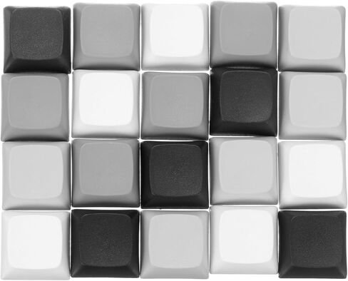 مجموعة أغطية مفاتيح PATIKIL PBT، 20 قطعة من لوحات المفاتيح الرقمية الميكانيكية الملونة، أغطية مفاتيح فارغة محمولة للعمل المكتبي اليومي، تصميم إبداعي للألعاب والترفيه، 10 ألوان in Kuwait