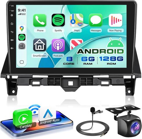 2G 32G Android Car Stereo Radio for Honda Accord 2008-2013, 10.1 Inch Touch Screen Support Wireless CarPlay Android Auto Mirror Link Bluetooth FM/RDS GPS WiFi SWC Backup Camera in Kuwait