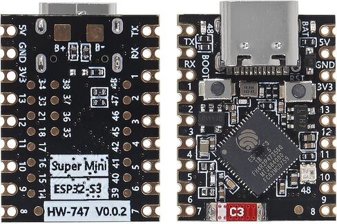 1PCS Type-C Supermini ESP32-S3 Development Board Supermini Development Board 2.4GHz WiFi Bluetooth 160MHz Running Frequency Compatible with Arduino in Saudi Arabia