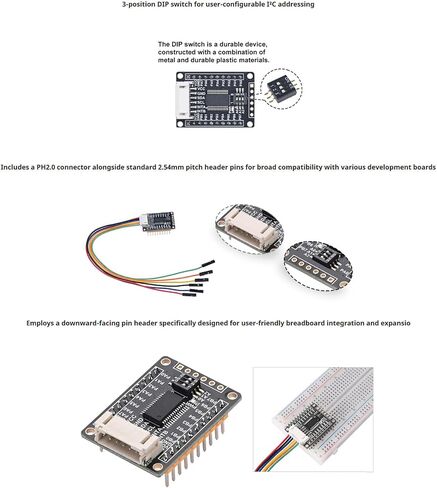 MCP23017 IO Expander Board، واجهة I2C 16 دبابيس GPIO - متوافقة مع Raspberry Pi، Arduino، STM32 لسهولة توسيع منفذ IO in Kuwait