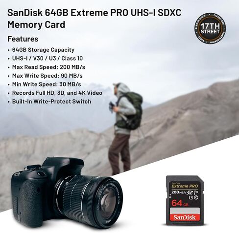 Tamron 18-300mm f/3.5-6.3 Di III-A VC VXD Lens (Sony E) with 16.6X Zoom & VC Stabilization, 64GB Extreme PRO SDXC Memory Card with 200MB/s Read Speed & Tiffen 67mm UV Filter for Clarity Bundle Kit in Saudi Arabia