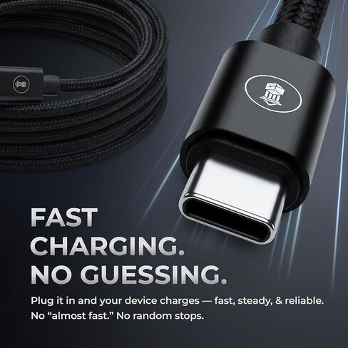 McClinton & Co. USB C to USB C Cable 6ft Length | Up to 100W PD Fast Charging | Durable Braided Design | Snug, Secure Connection for Phones, Tablets, Laptops, Powerbanks in Saudi Arabia