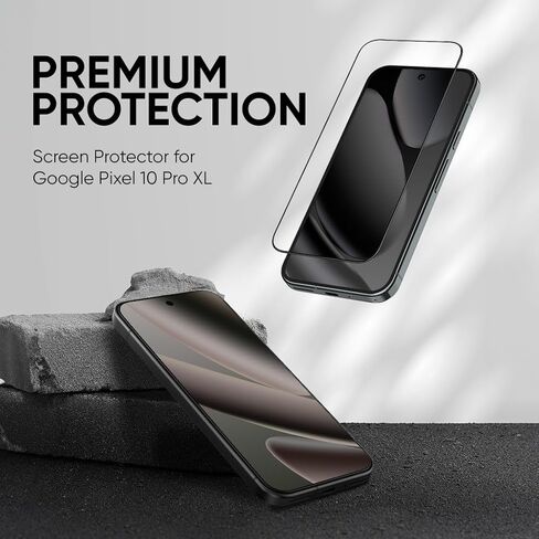 FLOLAB NanoArmour لهاتف Google Pixel 10 Pro/Pixel 10 / Pixel 9 Pro/Pixel 9 واقي شاشة مضاد للانعكاس من الزجاج المقسى - متين وناعم كالزبدة وسهل التركيب in Saudi Arabia