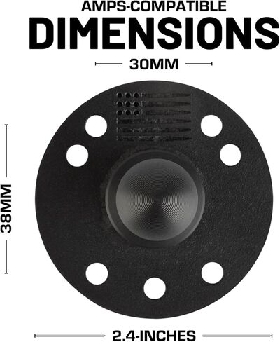 Bulletpoint Mounting Solutions 2.4-inch Round Metal AMPS-Compatible Base with 20mm Ball Mount in Saudi Arabia