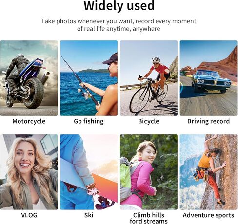 Dpofirs Action Camera 1080P HD Water Proof Wide Angle Handheld Camcorder with 1.47 Inch Screen 1/4 Inch Screw Hole for Outdoor Sports Cycling in Saudi Arabia