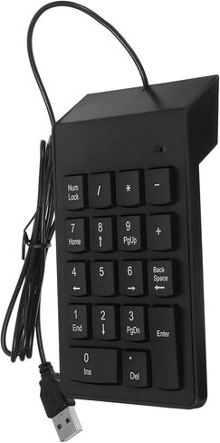 Zerodeko USB سلكية 19 مفتاح لوحة مفاتيح رقمية ميكانيكية لأجهزة الكمبيوتر المحمول والمحاسبة المالية وإدخال البيانات لوحة أرقام محمولة متوافقة مع نظام التشغيل Windows in Kuwait