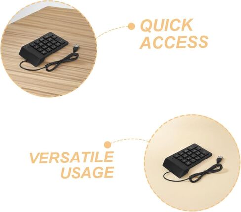 قطعتان من لوحة المفاتيح الرقمية USB لأجهزة الكمبيوتر المحمول وسطح المكتب، لوحة مفاتيح رقمية صغيرة محمولة مكونة من 18 مفتاحًا مع واجهة USB، للمحاسبين وحسابات المكتب in Kuwait