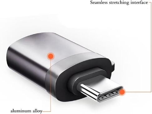 محول USB C إلى USB [4 عبوات]، محول OTG متوافق مع أجهزة MacBook Pro وiMac وiPhone 17 16 15 Pro Max وiPad Pro Android in Saudi Arabia
