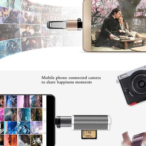 محول USB C إلى USB [4 عبوات]، محول OTG متوافق مع أجهزة MacBook Pro وiMac وiPhone 17 16 15 Pro Max وiPad Pro Android in Saudi Arabia