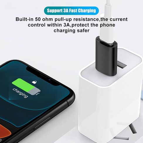 محولات USB C إلى USB وUSB إلى USB C [4 حزم]، محول من النوع C ذكر إلى أنثى 3.0، شحن سريع ونقل البيانات لأجهزة iPhone وSamsung Galaxy وiPad وأجهزة الكمبيوتر المحمولة وشواحن السيارات in Kuwait