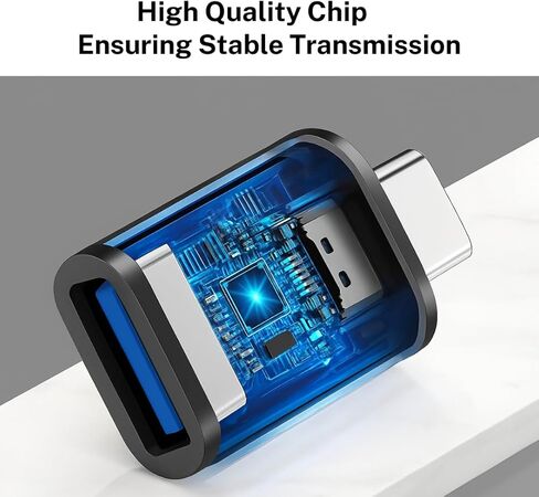 محولات USB C إلى USB وUSB إلى USB C [4 حزم]، محول من النوع C ذكر إلى أنثى 3.0، شحن سريع ونقل البيانات لأجهزة iPhone وSamsung Galaxy وiPad وأجهزة الكمبيوتر المحمولة وشواحن السيارات in Kuwait