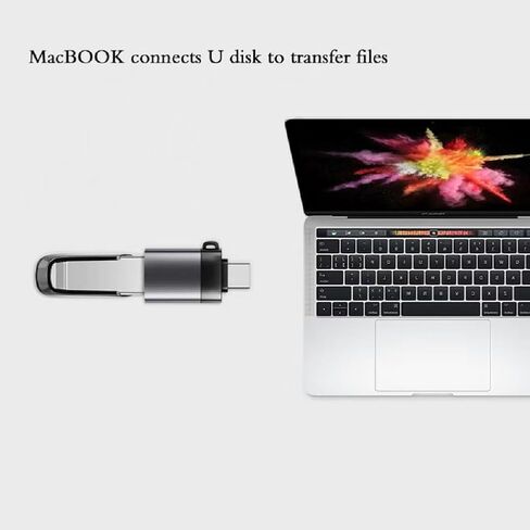 USB-C 3.1 Male to USB A Female Adapter Converter OTG Type C Black 2pcs in Saudi Arabia