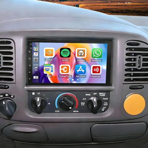 7inch Android 13 Double DIn Car Stereo Radio for 1999-2004 Ford F250 F-350 IPS Touch Screen Head Unit w/Wireless Carplay Android Auto GPS Bluetooth WiFi FM RDS DSP Backup Camera Mic,2+32G in Saudi Arabia