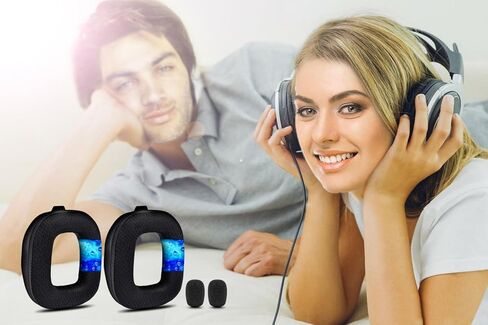 وسائد أذن بديلة A50 لـ Astro A50 Gen 4 وGen 5 وA50X فقط، مصنوعة بواسطة LTYIVABHTTW، نسيج شبكي قابل للتنفس من جل التبريد، متانة محسنة، مع رغوة الميكروفون | أسود in Kuwait