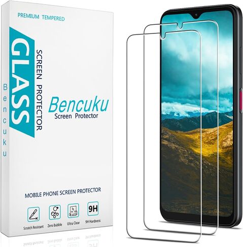(2 Pack) Designed for T-MOBILE REVVL 6 5G / REVVL 6x 5G Tempered Glass Screen Protector, Anti Scratch, Bubble Free in Saudi Arabia