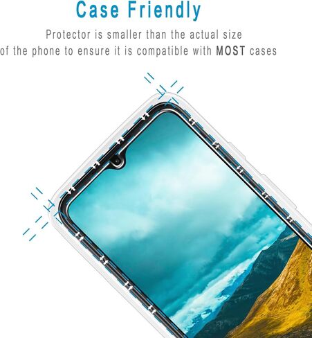 (2 Pack) Designed for T-MOBILE REVVL 6 5G / REVVL 6x 5G Tempered Glass Screen Protector, Anti Scratch, Bubble Free in Saudi Arabia