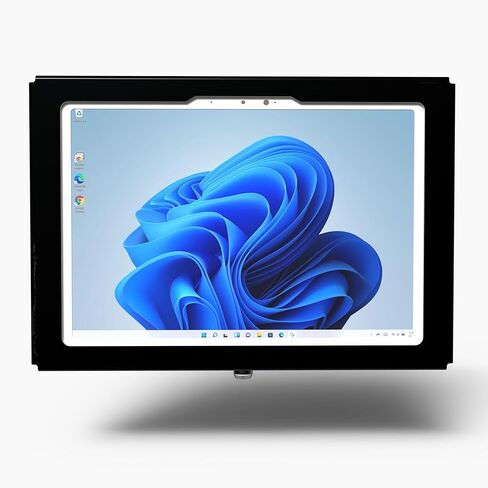 TABcare Locking Wall Mount Metal Enclosure for MS Surface Pro 3 4 5 6 7 - Kiosk, POS, Store, Show Display (Black) in Saudi Arabia