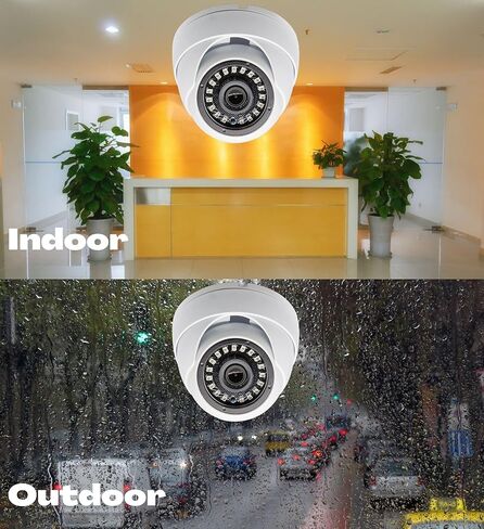 Evertech 1080p HD CCTV قبة كاميرا الأمن AHD TVI CVI التناظرية 2.8 مم عدسة زاوية واسعة ثابتة 50 قدمًا للرؤية الليلية داخلي خارجي معدني كاميرا مراقبة CCTV in Saudi Arabia