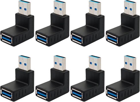 2Pcs USB 3.0 A Male to Female Extension Data Cable, Down Connector for PC, Laptop, Charger, Power Bank, and USB Devices in Saudi Arabia
