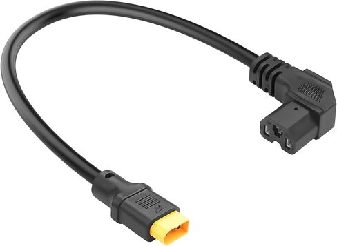12AWG IEC C15 إلى XT60 كابل تحويل الشحن، 90 درجة C15 إلى XT60 كابل محول الشحن 10A 250V C15 إلى XT60 أنثى سلك تمديد الطاقة للطائرات بدون طيار، والطاقة الشمسية، والمركبات الكهربائية 1.47Ft (XT60 F) in Saudi Arabia